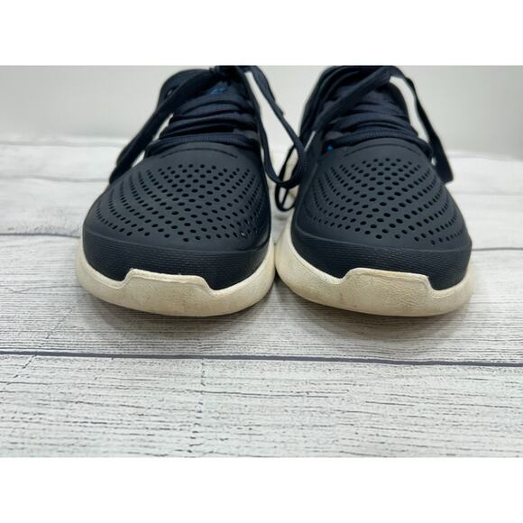 Crocs Lite Ride Pacer Mens Navy Breathable Lace Up Sneakers Shoe Size 7 - Picture 8 of 11